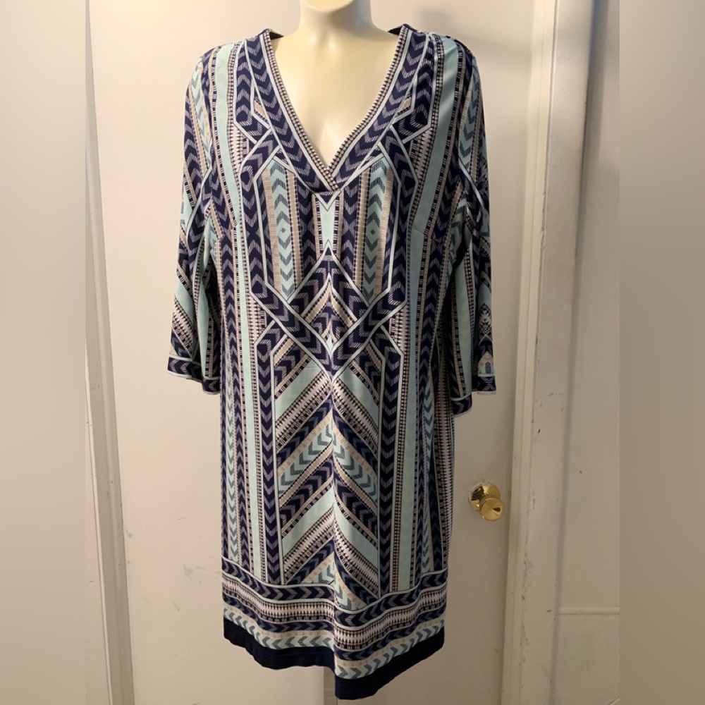 Sandra Darren long sleeve lightweight dress
